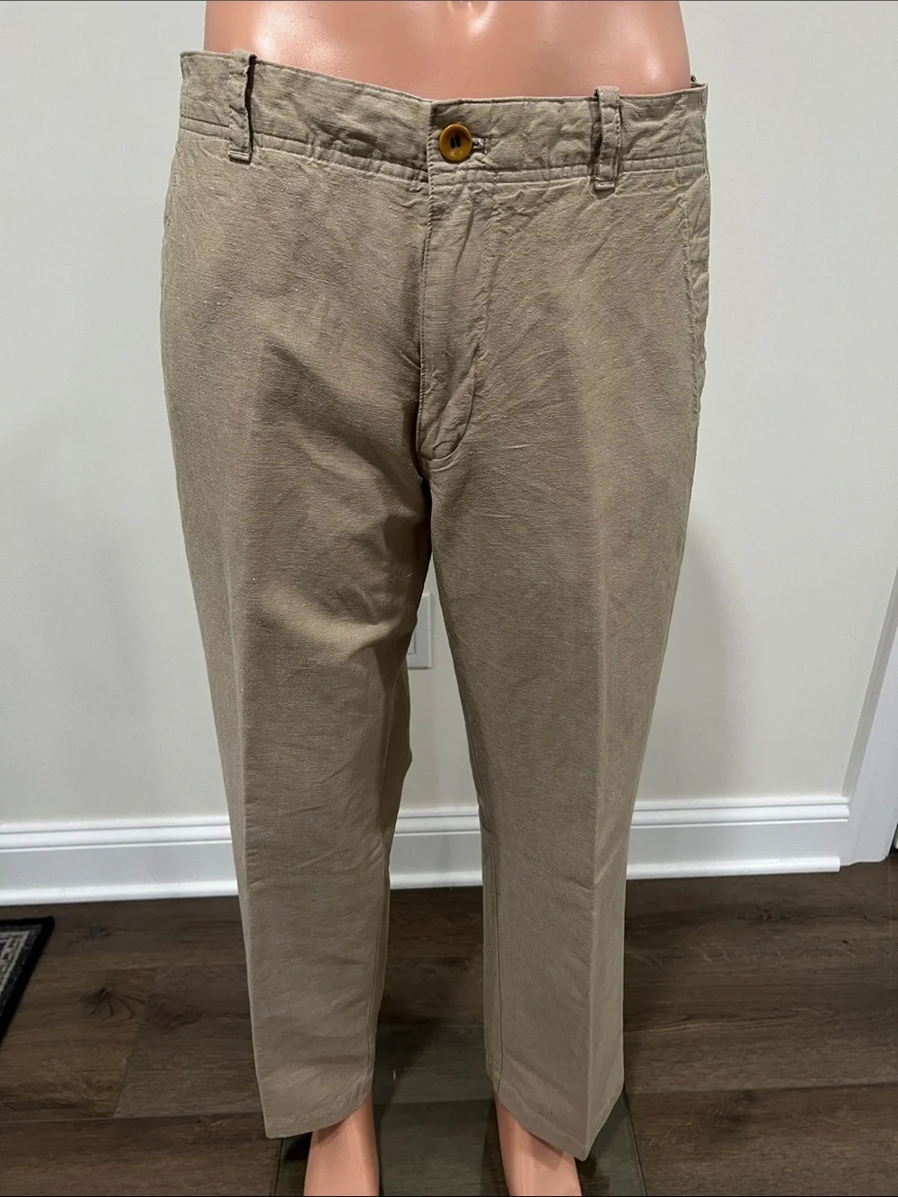 Banana Republic Relaxed Fit Linen/Cotton Blend Casual Pants Size 35/32